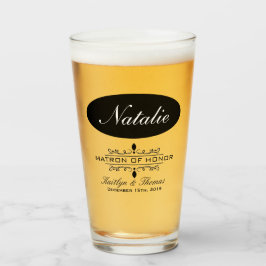 MATRÓN PERSONALIZADO DE VIDRIO DEL PARTIDO DE BODA