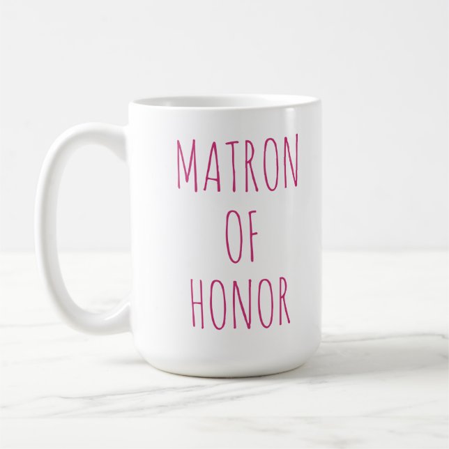 Matrona del banquete de boda de la taza de café de (Izquierda)