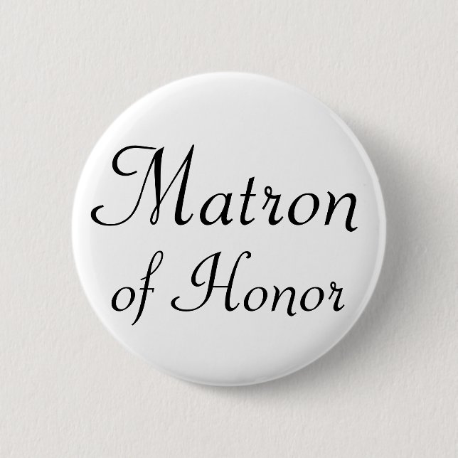 Matrona del botón de Pinback del honor (Anverso)
