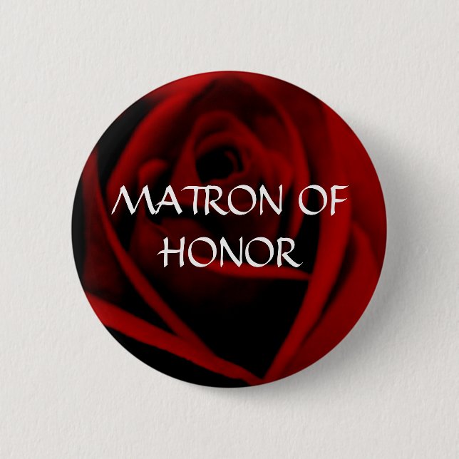 MATRONA DEL HONOR - botón subió escarlata (Anverso)