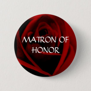 MATRONA DEL HONOR - botón subió escarlata
