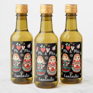 Matryoshka ruso muñeca Mr & Mrs Snowflakes