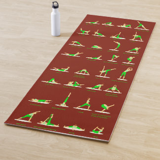 Mats de Yoga Personalizados con Posturas Impresas
