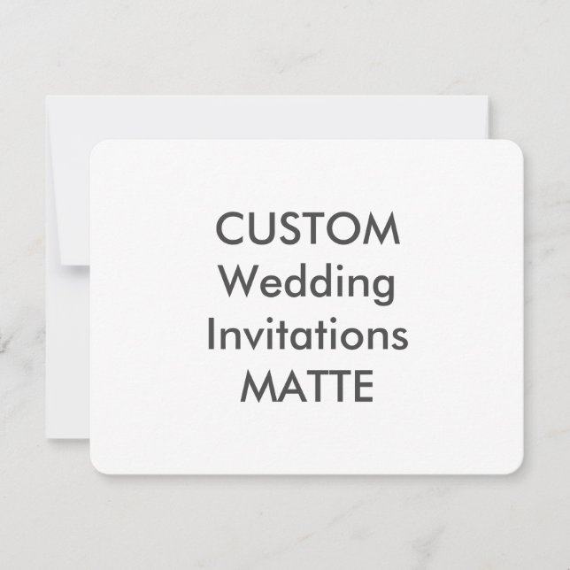 MATTE 120 lb 5.5" x 4.25" Invitaciones a bodas (Anverso)