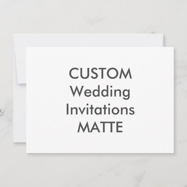MATTE 120 lb 6.25" x 4.5" Invitaciones a bodas (Anverso)