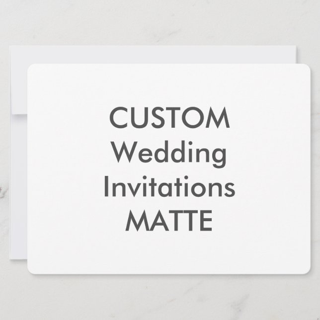 MATTE 120 lb 8.75" x 6.5" Invitaciones a bodas (Anverso)