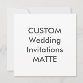 MATTE 120lb 5.25" Invitaciones a matrimonio cuadra