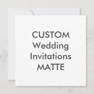 MATTE 120lb 5.25" Invitaciones a matrimonio cuadra