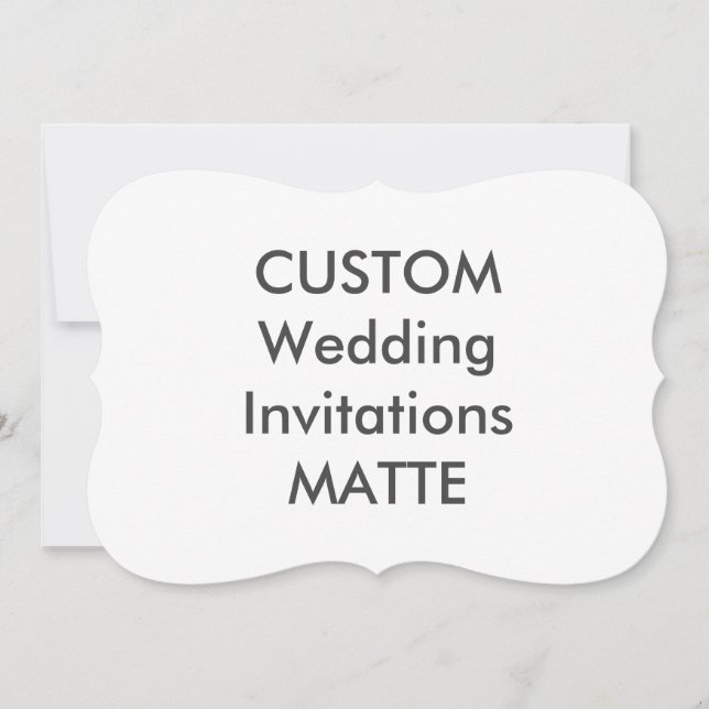 MATTE 120lb 7" x 5" Invitaciones a bodas de soport (Anverso)