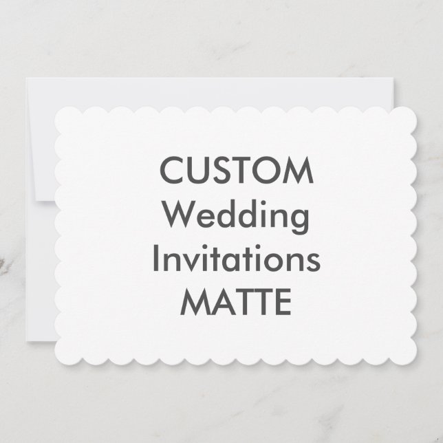 MATTE 120lb 7" x 5" Invitaciones a bodas en vieira (Anverso)