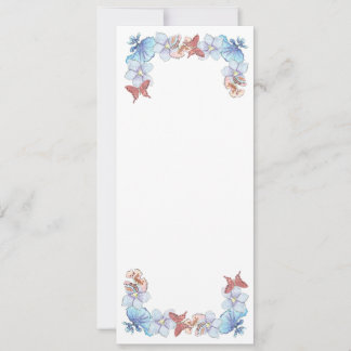 Matte de orquídea de mariposa roja de 4" x 9,25"