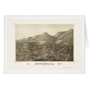 Matteawan, mapa panorámico de NY - 1886