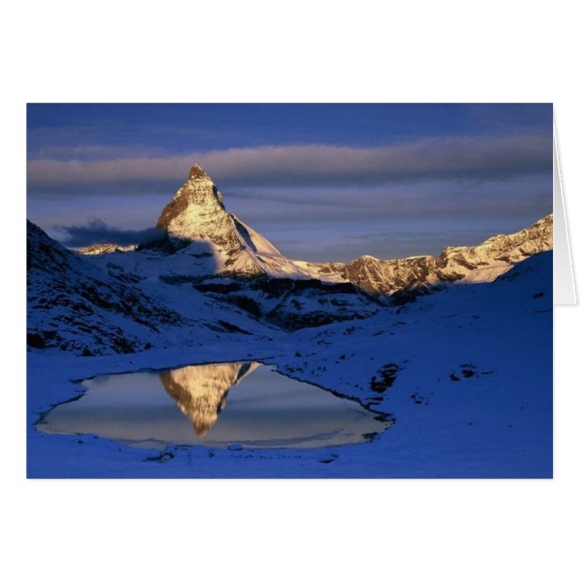 Matterhorn reflectada, Suiza (Anverso (Horizontal))