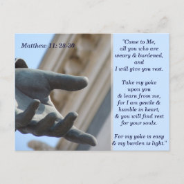 Matthew 11 28 30 Tarjeta de memoria de guiones