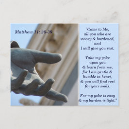 Matthew 11 28 30 Tarjeta de memoria de guiones