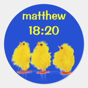 matthew 18:20 pegatinas