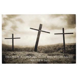 MATTHEW 24:13 Arte Metalizado