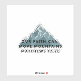 Matthew Bible Verse Pegatinas Nuestra Fe Puede Mov