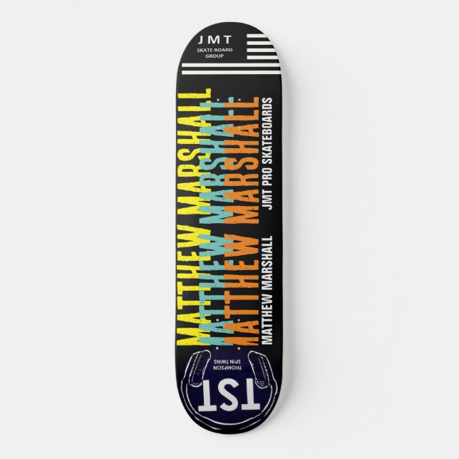 MATTHEW MARSHALL 8 Placa para skateboard de 1/4" (Anverso)