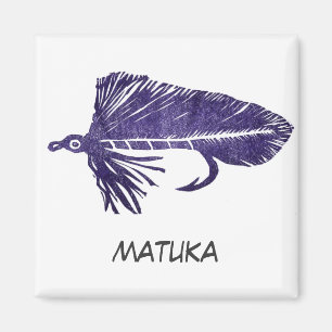 Matuka morada: imán de arte de la pesca aérea