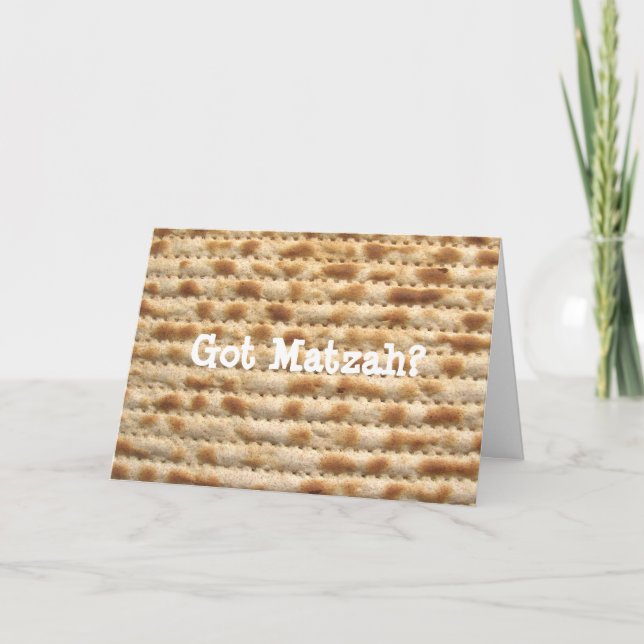 ¿Matzah conseguido? Tarjeta de felicitación del (Anverso)