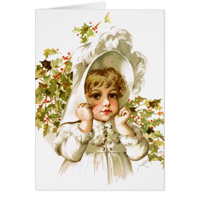 Maud Humphrey: Chica del otoño con acebo (Frente)