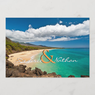 Maui, Hawaii - Invitación a la boda de destino
