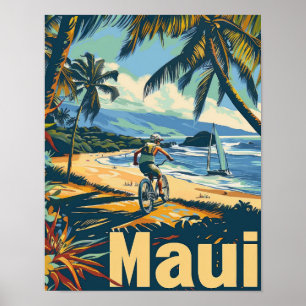 Maui Hawaii Poster de impresión de afiches de viaj