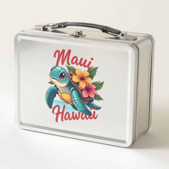 Maui Hawaii T Shirt Girl Women Kids Sea Turtle Haw (Anverso)