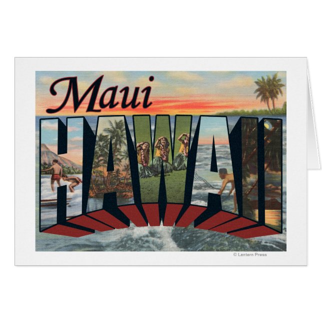 Maui, HawaiiEscenas de letras grandesMaui, HI (Anverso (Horizontal))