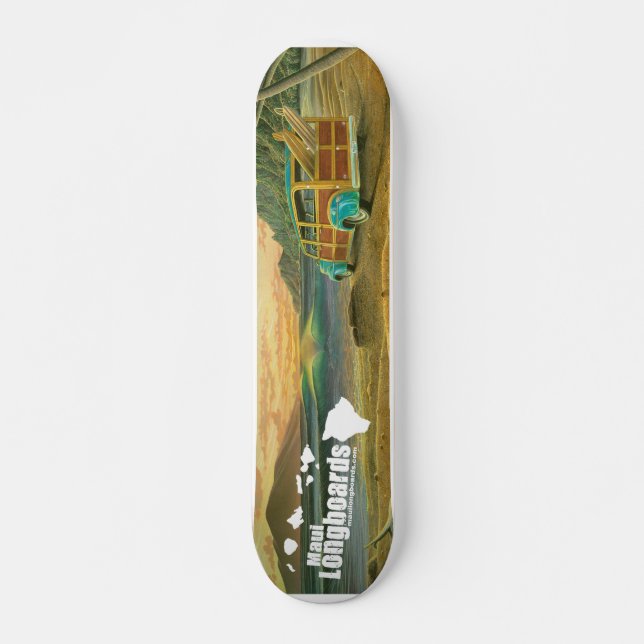 Maui Longboards Woody Longboard Skateboard (Anverso )