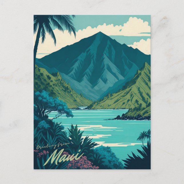 Maui, postal de Hawaii (Anverso)