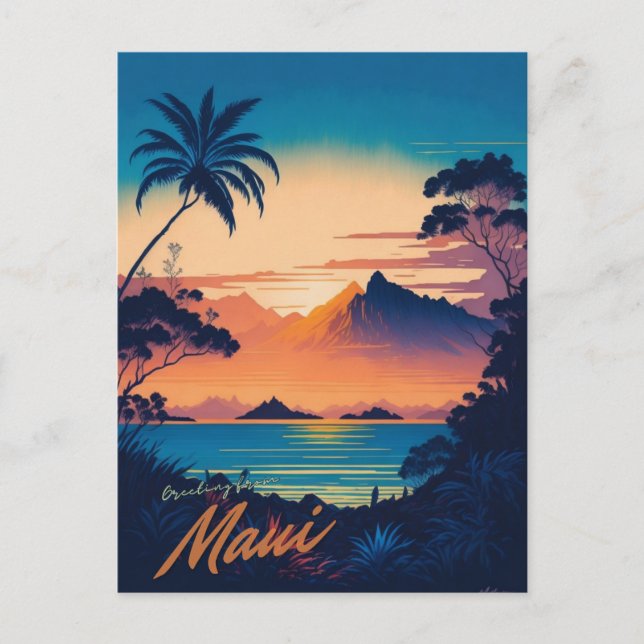 Maui, postal de Hawaii (Anverso)