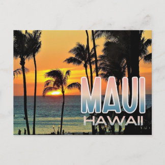 Maui, tarjeta postal de viaje de Hawaii