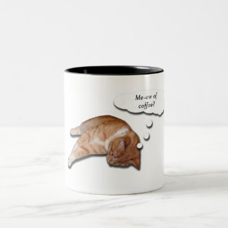 Maullido de la taza de café