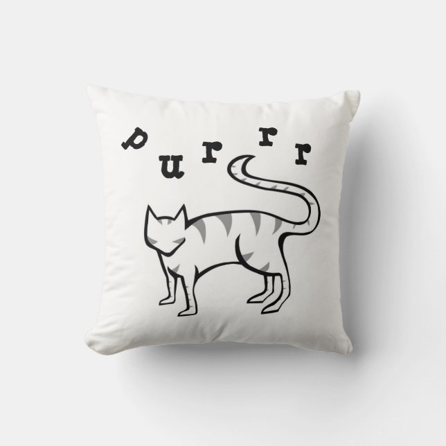 Maullido y almohada del gatito de Purrr (Anverso)
