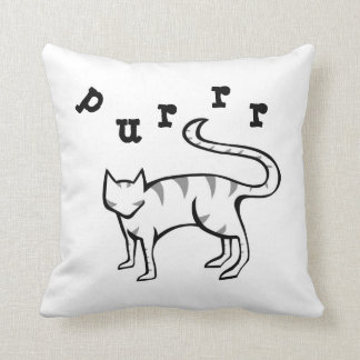 Maullido y almohada del gatito de Purrr