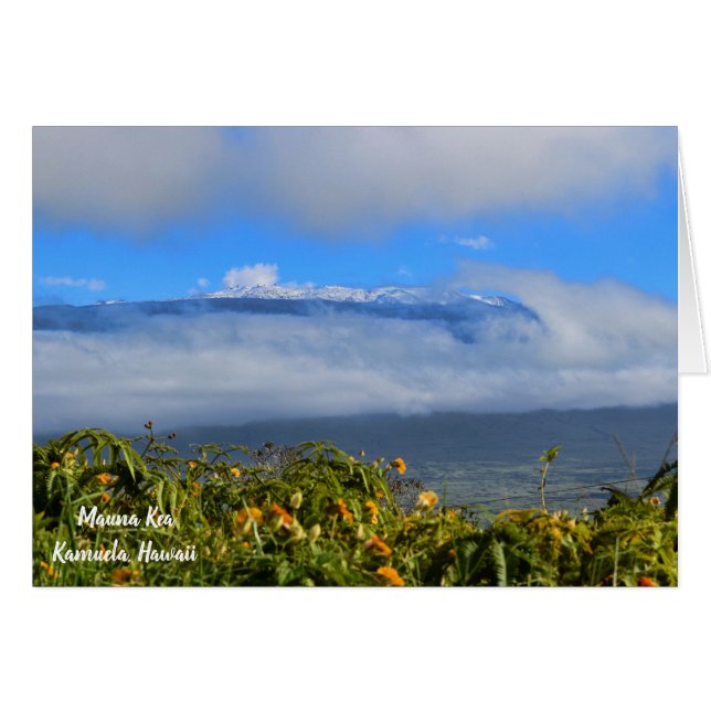 Mauna Kea con nieve (Anverso (Horizontal))