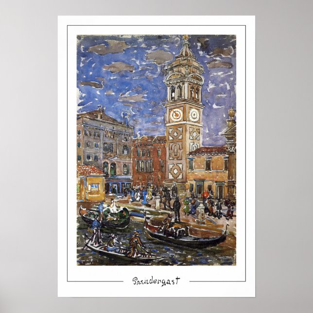 Maurice Prendergast cartel de arte de Zedign #38 (Frente)