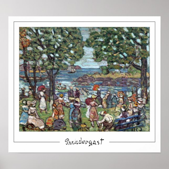 Maurice Prendergast cartel de arte de Zedign #4 (Frente)