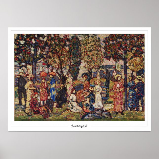 Maurice Prendergast Zedign Poster de Arte #16 (Frente)