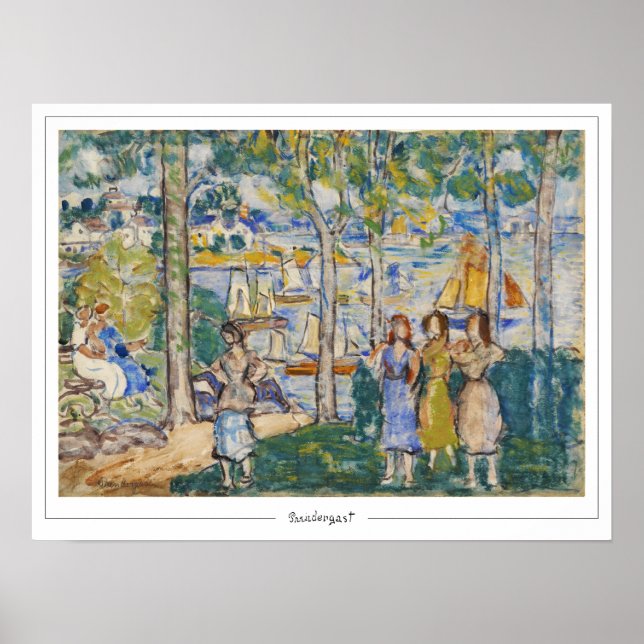 Maurice Prendergast Zedign Poster de Arte #602 (Frente)