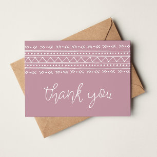 Mauve Modern Boho Gracias