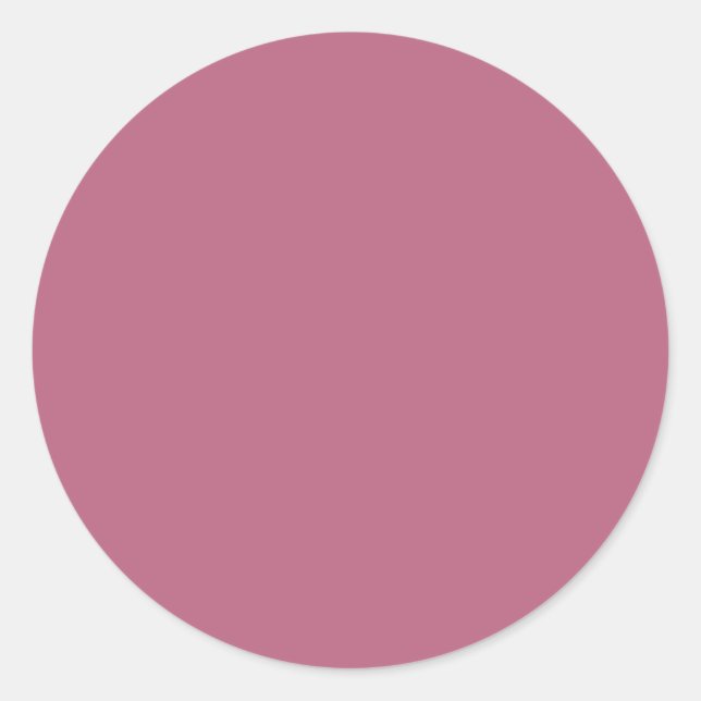 Mauve Round Pegatina (Anverso)