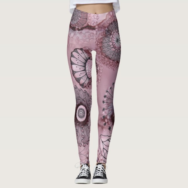 Mauve Swirl Leggings (Anverso)