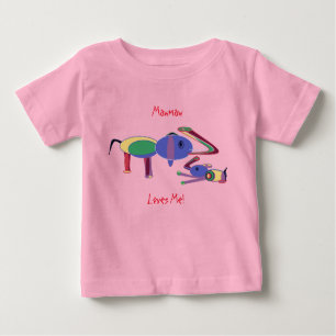 Mawmaw me luvs (sólo diseño frontal) Camiseta bebé