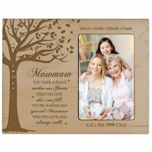 Mawmaw We love 8"x10" marco de imagen de madera de