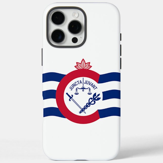Max Funda Apple iPhone 16 Pro Max, bandera de Cincinna (Reverso)