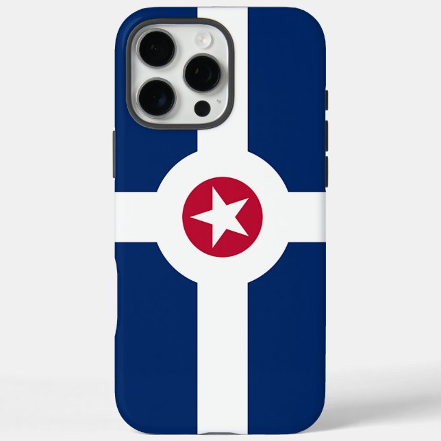 Max Funda Apple iPhone 16 Pro Max, bandera de Indianáp (Reverso)