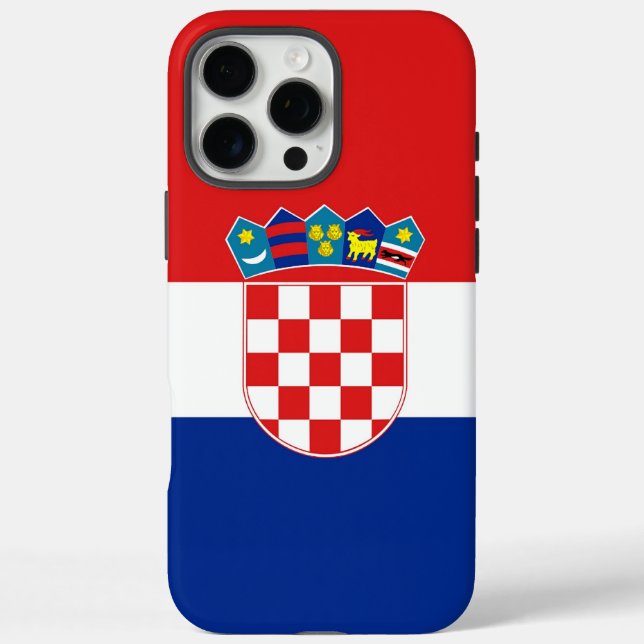 Max Funda para Apple iPhone 16 Pro Max, bandera de Cro (Reverso)